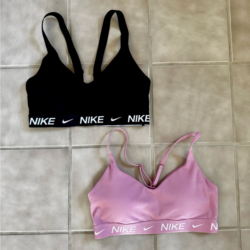 Nike Indy Black and Pink Sports Bra Bundle